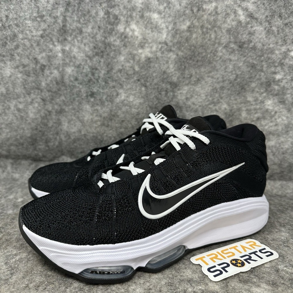 Nike Air Zoom GT Hustle 3 Basketball Shoes Mens 9 Black White Promo HM0268-002
